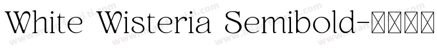 White Wisteria Semibold字体转换